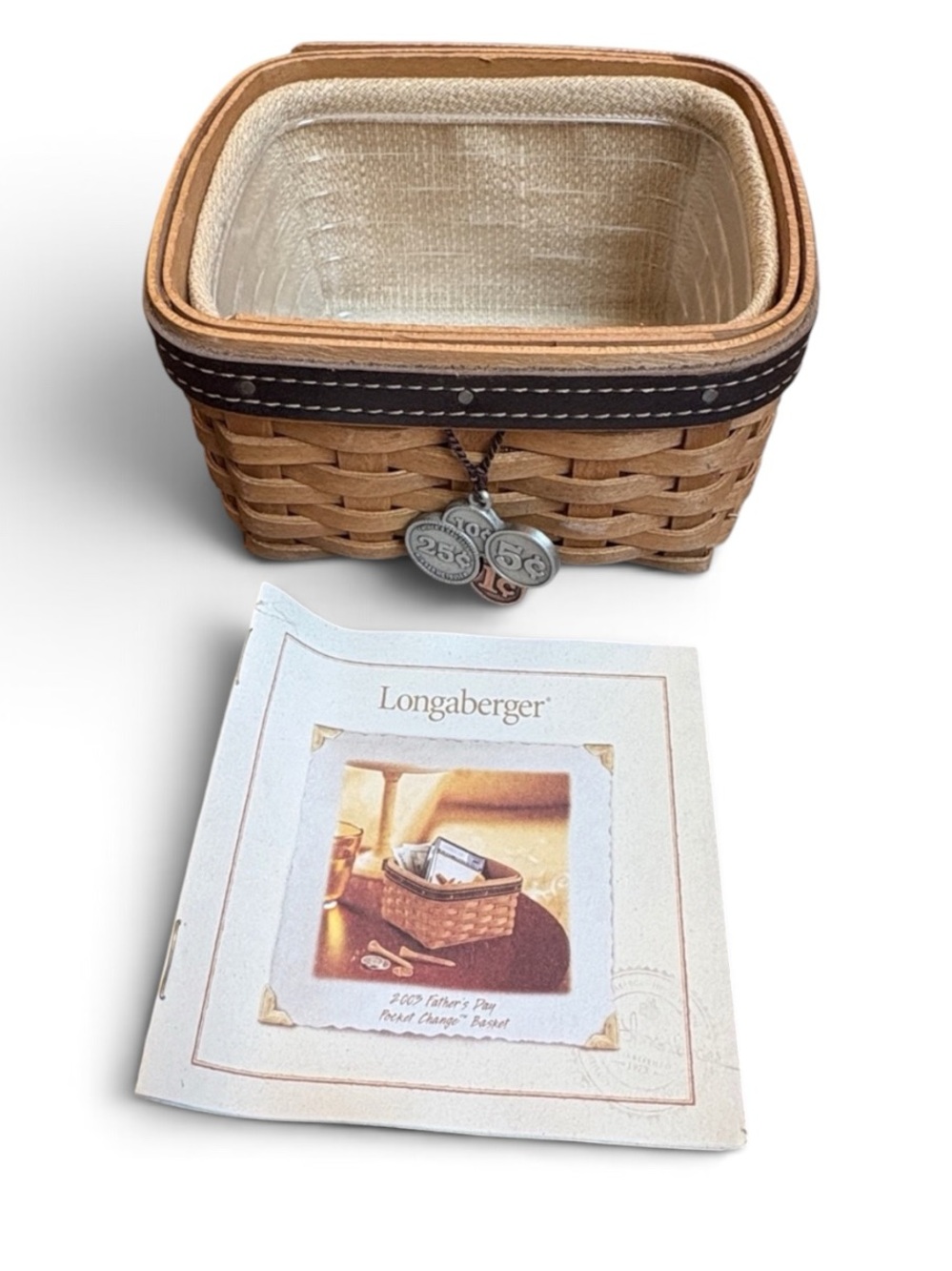 Longaberger 2003 Father's Day Pocket Change Basket